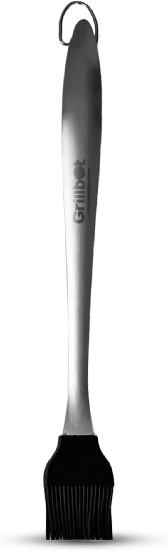 Grillbot Grill Silicone Basting Brush for Grilling and Cooking, Stainless Steel Long Handle with Heat-Resistant Silicone Bristles, Pastry Brush for Baking, Dishwasher Safe BBQ Basting Brush for Grill