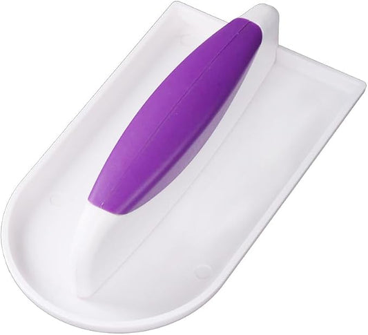 1 Piece Plastic Cake Smoother Tool Scraper with Handle Cake Icing Trowel Fondant Icing Smoother Polisher Cake Icing Smoother Cake Surface Smoother for Cakes Decorating, Purple Handle