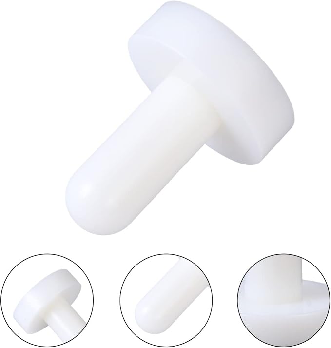 UPKOCH Tart Tamper and Pastry Presser, 2.75" Non-Stick Dough Shell for Mini Pie Crusts & Cheesecake Molds, Plastic Tamper Tool for 3" Muffin Pans & Heart-Shaped Tins