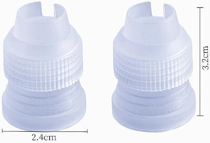 30 Pack Plastic Standard Couplers Cake Decorating Coupler Pipe Tip Coupler for Icing Nozzles,Cake Baking Tools Accessories