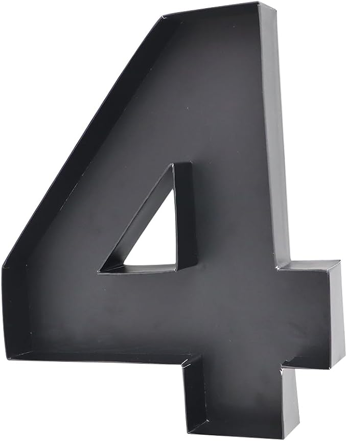 12inch Cardboard Number Fillable Food Tray Box for Charcuterie, Cupcake Arrangement,Birthday Anniversary (Black 4)