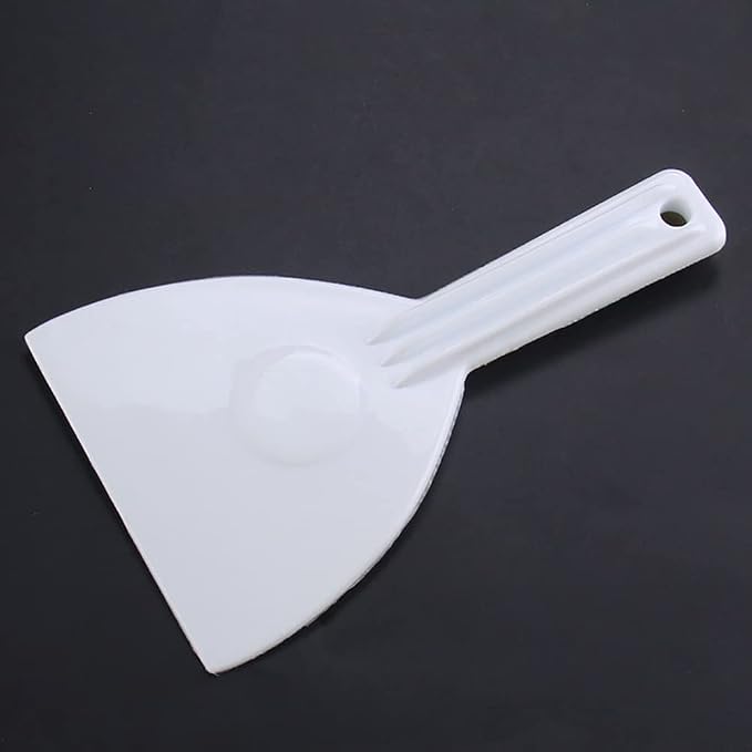 2 Pcs Plastic Handle Scrapers Cake Cream Spatula Dough Pastry Pizza Cutter Baking Food Scrappers for Home Kitchen