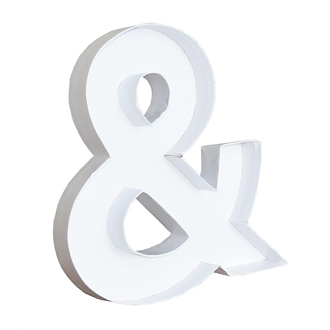 WENPACK 12.5" Cardboard Letter Shaped Mache Decorative Strawberries Fillable Sweets Candy Box with Clear Lid (White, &)
