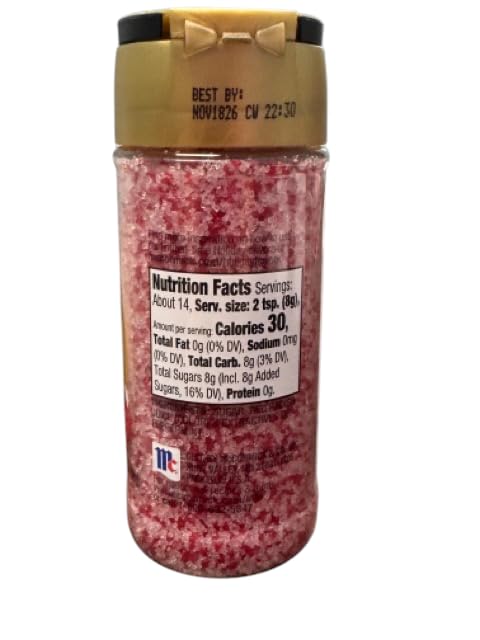 McCormick Holiday Finishing Sugar Variety Pack, Chocolate Hazelnut, Candy Cane, English Toffee Flavors, Limited Edition Dessert Topping, 3 Count