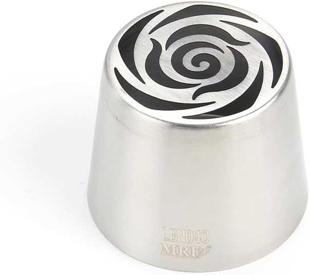 Stainless Steel Extra Large Russian Tulip Flower Icing Tip, Pastry Frosting Piping Nozzle for Cake Marshmallow Bouquet, Cake Decorating Piping Tips, Silver