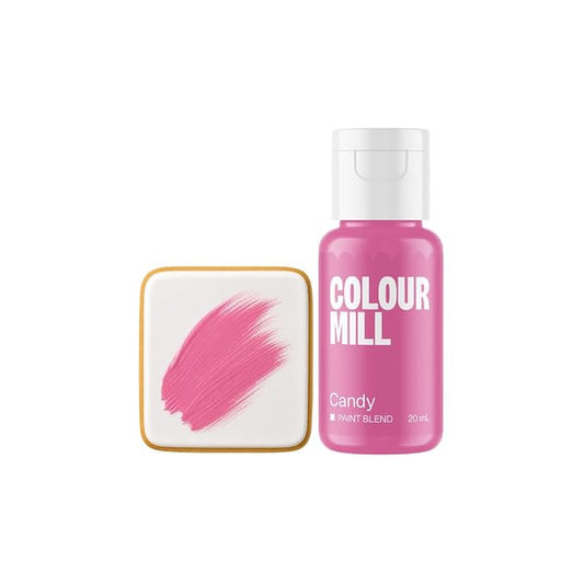 Colour Mill Edible Food Paint – Vibrant Cake & Fondant Decorating Colors for Cookies, Chocolate, Royal Icing & Desserts 20 Milliliters - Matte Candy