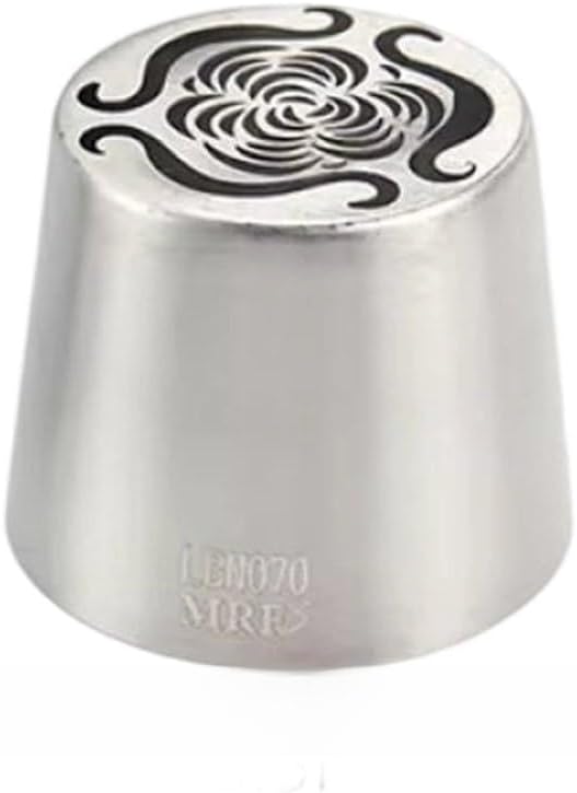 Extra Large Russian Piping Tip - Stainless Steel Floral Icing Nozzle for Cake Decorating Frosting Cream Flower DIY Cookies Cupcakes