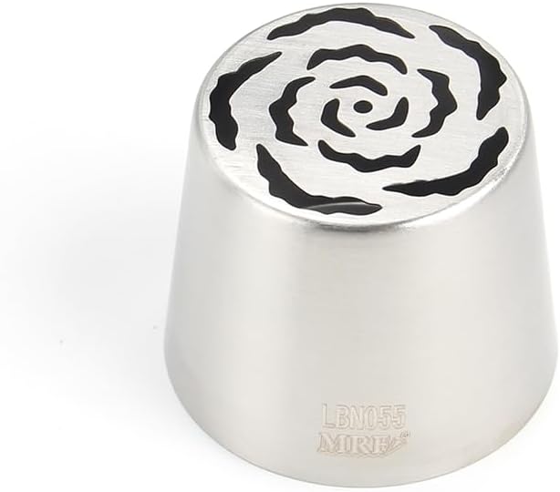 1 Piece Stainless Steel XXL Russian 5 Petals Flower Icing Tips,Cake Decorating Piping Nozzles for Cupcakes Bouquet,Pastry Frosting Russian Piping Tips,Flower Frosting Nozzles for Decorating