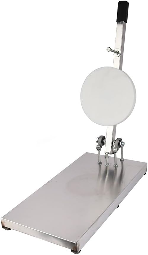 7.9Inch Pizza Dough Press Machine Stainless Steel Household Pizza Press with Plate Portable Commercial Dough Chapati Sheet Pizza Kitchen Dough Maker Tool