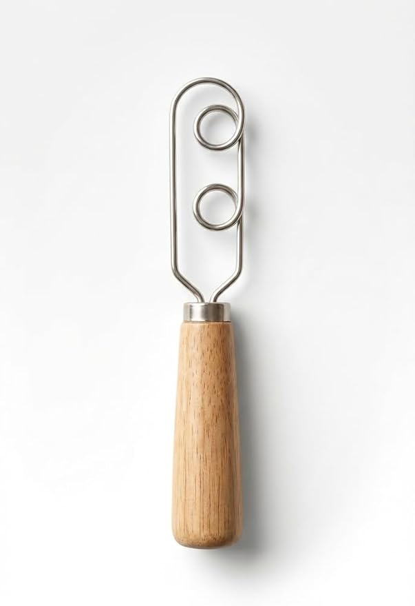 Sourdough Starter Stirring Hook and Danish Dough Whisk | Small Size to Fit in Jars | Improve the Mixing Standard Of Your Starter For Better Baking Results | New England Sourdough Starter Co.