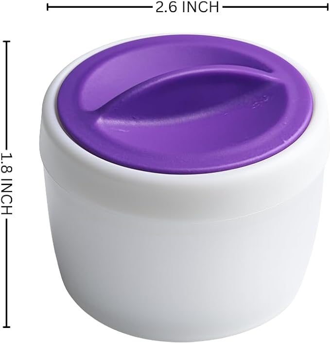 Fondant Dusting Pouch & Powder Container, Non-Stick Powder Puff Cup for Cornstarch, Icing Sugar, Flour | Essential Baking & Cake Decorating Tool for Fondant Work, Gum Paste & Cookies