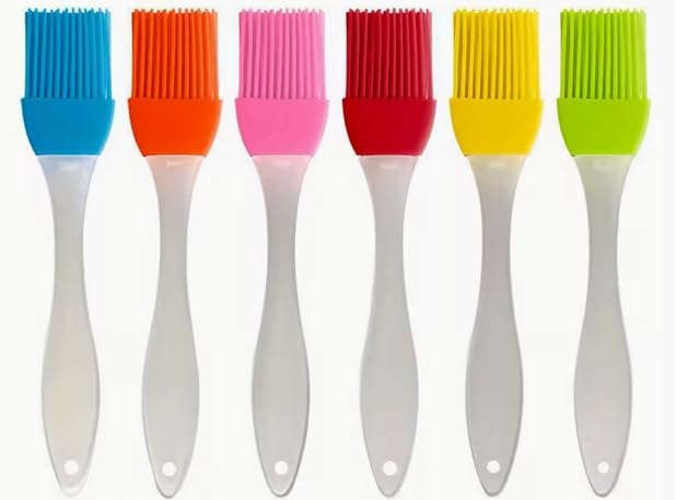 6‑Pack Mini Silicone Basting Brushes – Heat‑Resistant Pastry, BBQ & Baking Glaze Tools