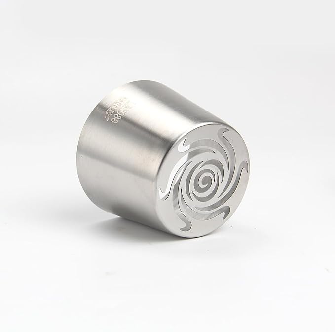 1 Piece Stainless Steel Extra Large Swirl Flower Icing Tip,Cake Decorating Piping Nozzle for Cupcakes Bouquet,Pastry Frosting Russian Piping Tip,Bakery Candy Craft Tools