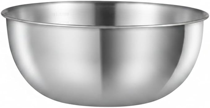 Stainless Steel Mixing Bowl Set with Nested Strainer, 2-in-1 Prep Basin for Washing, Draining, and Mixing