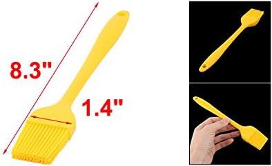 uxcell Silicone Family Bakery Cookie Cake Baking Tool Cream Butter Pastry Brush Yellow