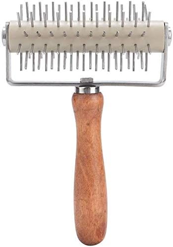 INCHOO Homemade Stainless Steel Pizza Cake Pie Bread Pastry Baking Tool Dough Docker Needle Roller Wheel