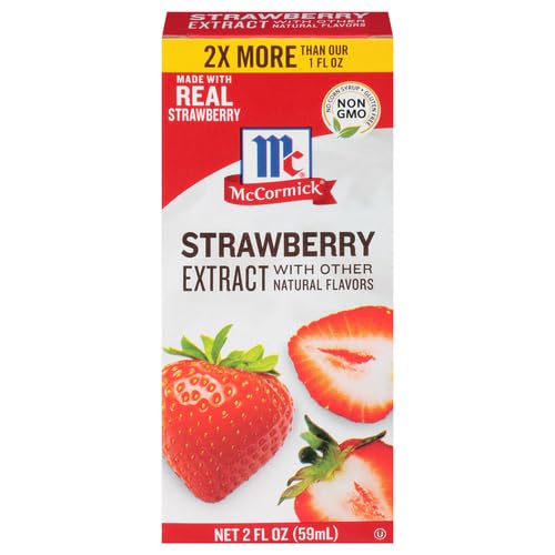 McCormick Strawberry Extract with Other Natural Flavors, 2 fl oz (Pack of 2)