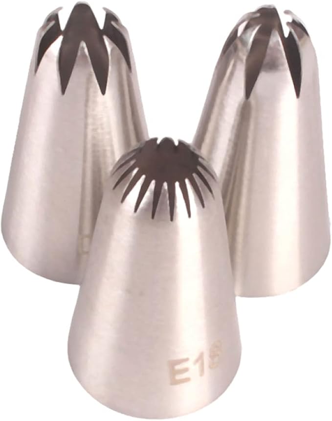 Cake 3 Pcs Russian Tips Pastry Large Size Cream Steel Stainless Nozzle Icing Piping Set Decorating Decorating