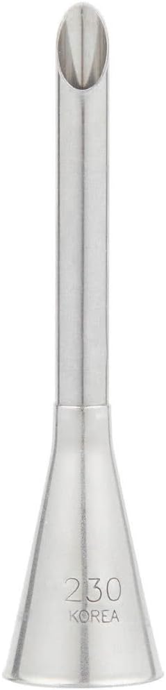 Ateco 230 2 7/8" Bismark Metal Piping Tip - Great for filling donuts, cupcakes, elclairs, and other pastries