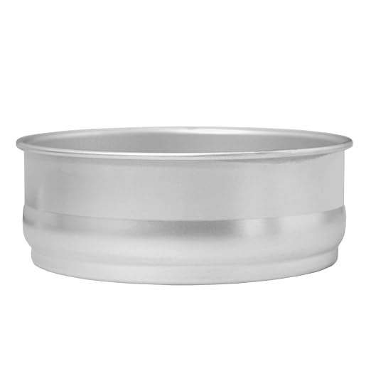 Chef Approved Aluminum Stable Dough Proofing Pan | Professional Round Shape Retarding Stackable Bakeware Pot for Bakery Pastry Coffee Shop | Fits 96DPANC Lid | 96 oz Capacity | 8.75"W x 8.75"D x 3"H