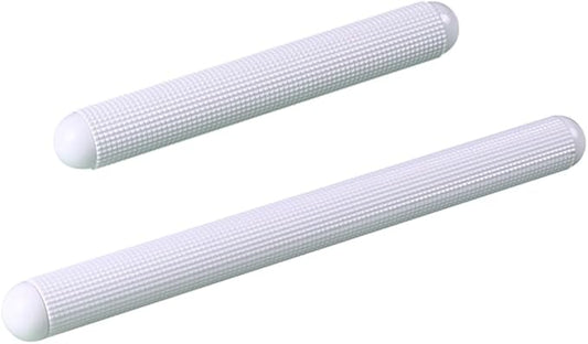 Growtail Rolling Pin Fondant Cake Dough Roller Plastic Non-stick Kitchen Rolling Pin for Cake Bread Set of 2