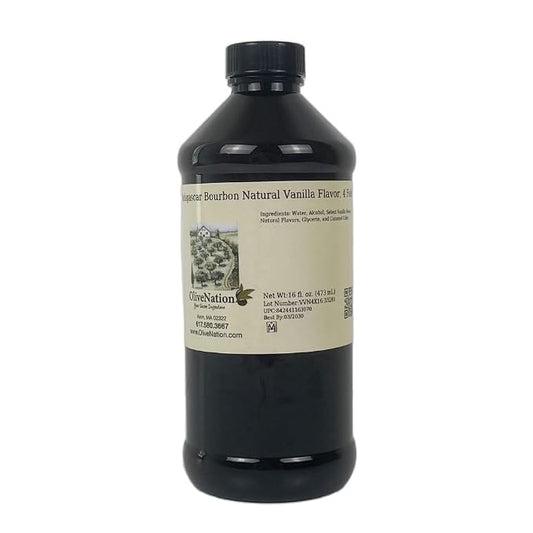 OliveNation Natural 4-Fold Vanilla Extract, 4x Extra Strength Vanilla for Baking, Cooking, Ice Cream, Frosting, Non-GMO, Gluten Free, Kosher, Vegan -