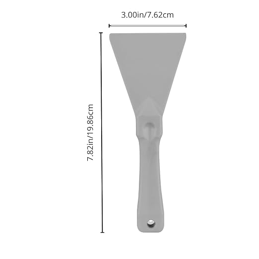 SPARTA Polypropylene Scraper Tool Food Safe Scraper for Removing Caked-On Residue in Commercial Kitchens, Plastic, 7.82 x 3 Inches, White