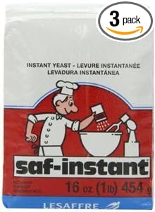 SAF Saf Instant Yeast Pouches 16 OZ (Pack of 3) by SAF