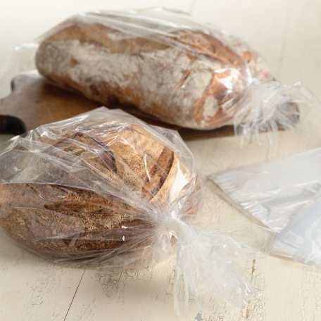 Bread Bags - 6x3x15" Gusset Style Poly Bags - Pack of 200 with 200 Free Bread Ties, keep Food Fresh (200)