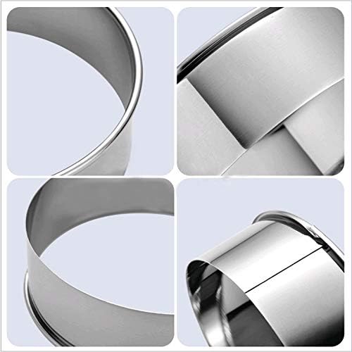 Cookie Cutters - Biscuit Cutters/Stainless Steel Dumpling Cutters/Cake Pastry Cutters/Cake Cookie Scone Cutters Molds stamps for Cooking Baking (Round Edge, 11Pcs)
