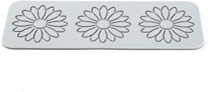 TUKE 3D Leaves Silicone Molds Flower Cake Fondant Mat Bee Leaf Pastry Moulds Rose Impression Chocolate Hollow Lace Mold (Sunflower_9.04x3.2x0.12inch_F)