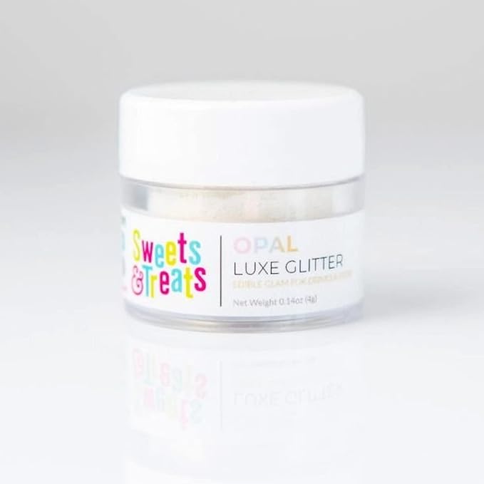 Edible Glitter for Drinks, Edible Glitter for Cakes, White Edible Drink Glitter Cake Decorations for Strawberries, Cocktail