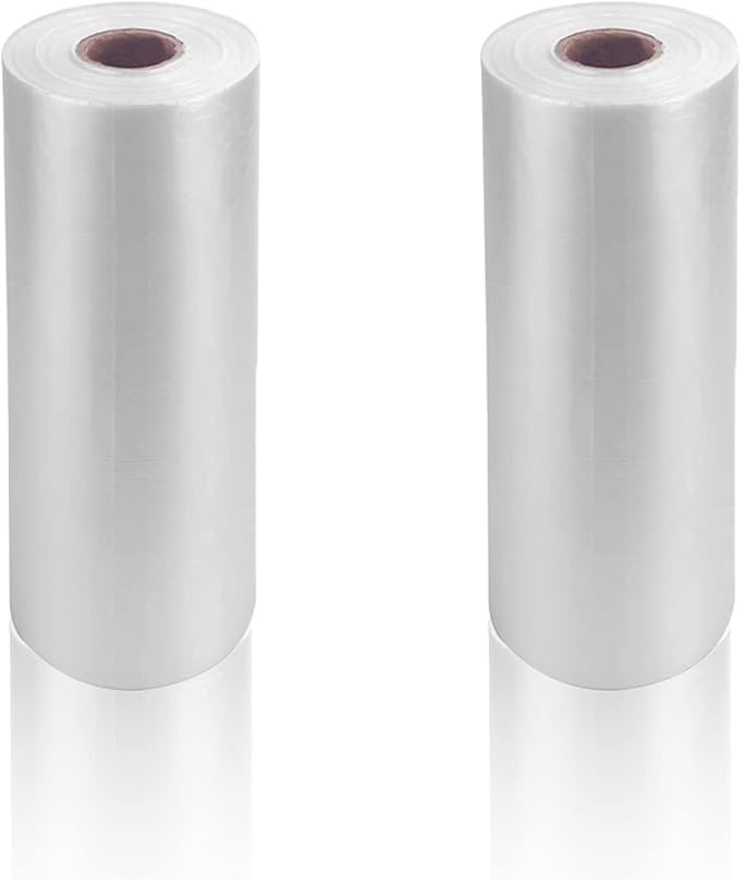9527 Product 12" x 16" Clear Plastic Produce Bag, Food Storage Bag on a Roll, 350 Bags One Roll (2 Rolls), Freeze/Heat Clear Bag for Bread, Meat, Vegetables, Fruits