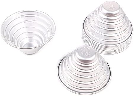 10pcs per lot Various Design Fluted Edge Wavy Flower Cup Boat Round Shape Aluminium Tart Mould Jelly Pudding Cup Cupcake Mold Baking (C22)