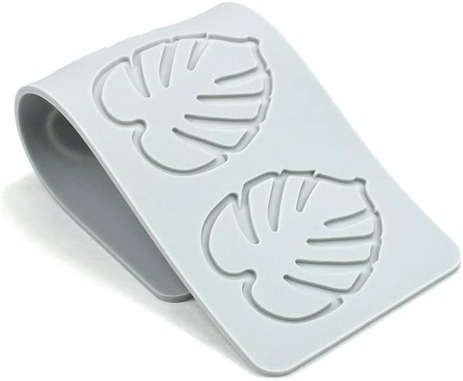 Fondant Silicone Moulds Tropical Leaves Silicone Imprint Mat Gum Paste Press Mold for Cake Chocolate Cupcake Decorating Cake Toppers Candy Cookies Resin Sugarcraft (A_9.44x3.08x0.12inch)