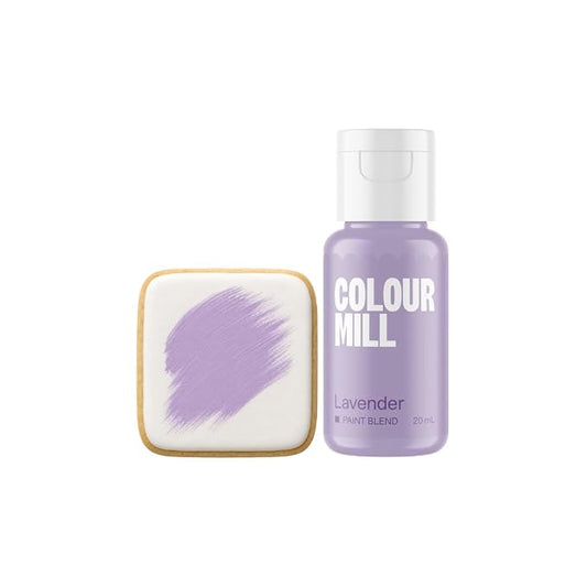 Colour Mill Edible Food Paint – Vibrant Cake & Fondant Decorating Colors for Cookies, Chocolate, Royal Icing & Desserts 20 Milliliters - Matte Lavender