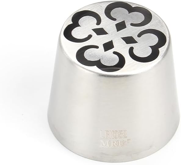 1 Piece Stainless Steel Extra Large Cherry Pattern Icing Tips,Pastry Frosting Russian Piping Nozzles for Marshmallow Bouquet, Cake Decorating Piping Tips,Flower Frosting Nozzles for Decorating