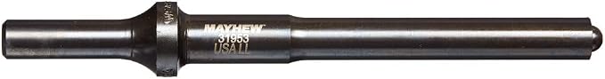Mayhew Tools 31953HT Pneumatic Roll Pin Punch, 7/16" x 6" Hang Tag, Black Oxide Finish