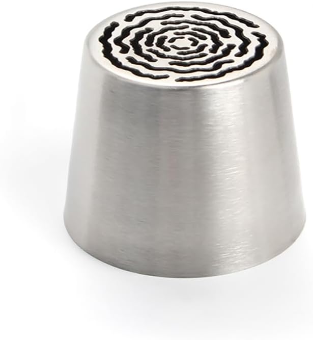 1 Piece Stainless Steel Extra Large Beautiful Flower Icing Tip,Cake Decorating Cream Piping Nozzle for Cupcakes Marshmallow Bouquet,Pastry Frosting Russian Piping Tip,Bakery Candy Craft Tools
