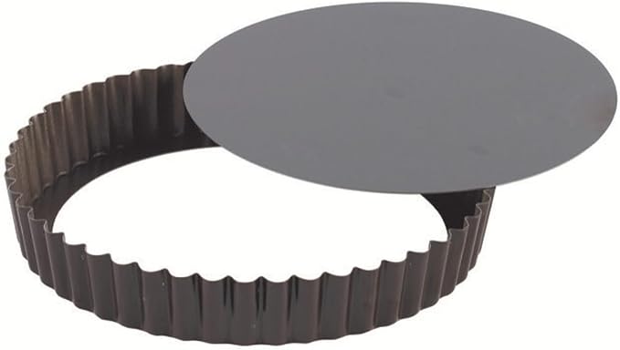 Gobel - Non-Stick Round Fluted Tart Mold/Quiche Pan with Removable Bottom - 12 5/8"
