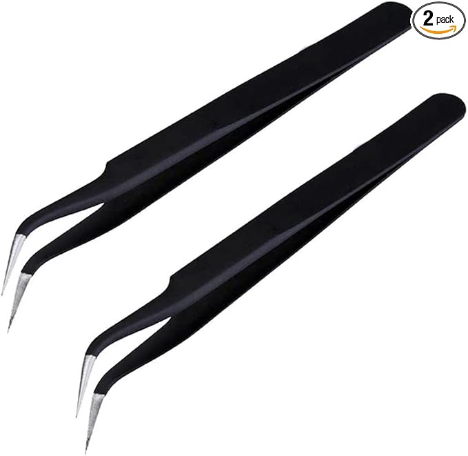 Fondant Tool Sharp Head Tweezers for Sugar Pearls, Candy Beads - Set of 2