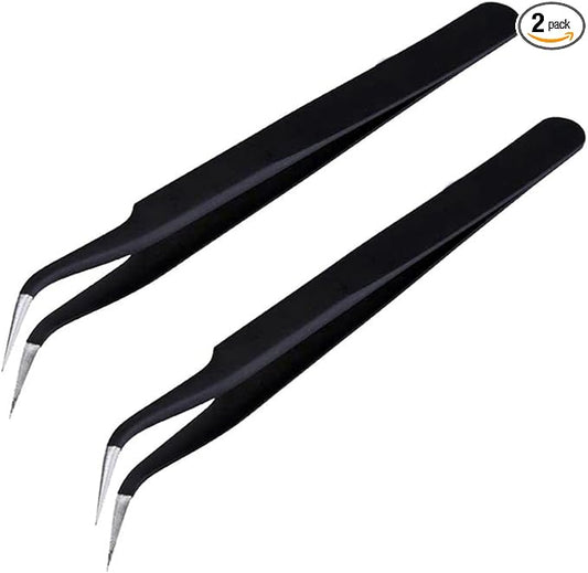 Fondant Tool Sharp Head Tweezers for Sugar Pearls, Candy Beads - Set of 2