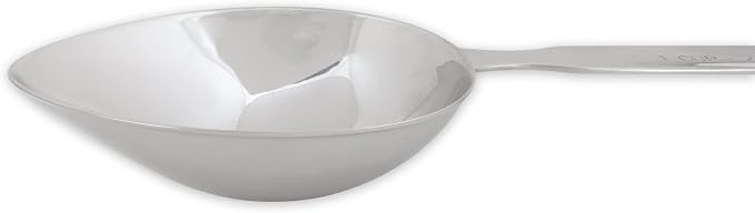 RSVP International Endurance Stainless Steel Measuring Scoop Collection, Oval, 1-Cup