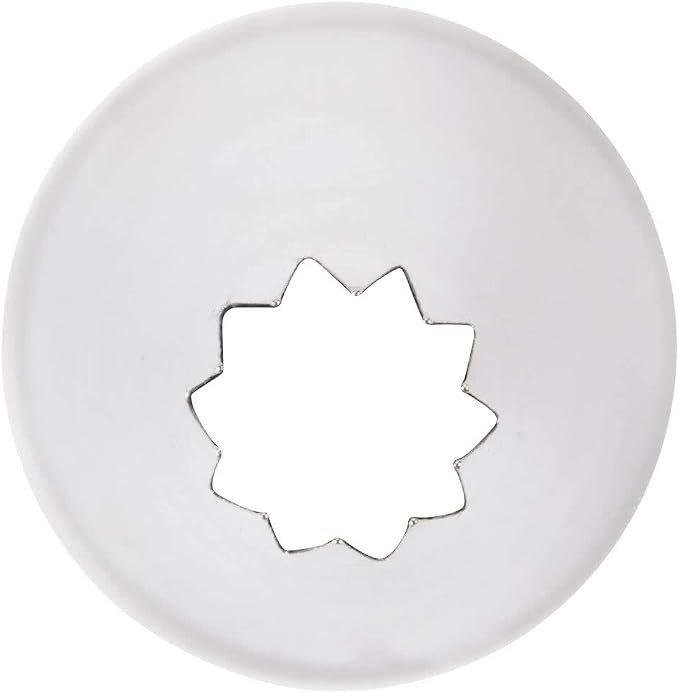 Ateco # 862 - French Star Pastry Tip .25'' Opening Diameter- Stainless Steel