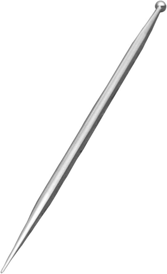 6.2 inch Sugar Stir Needle with Ball - Stainless Steel
