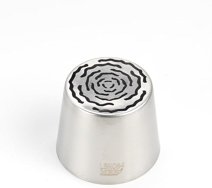 1 Piece Stainless Steel Extra Large Beautiful Flower Icing Tip,Cake Decorating Cream Piping Nozzle for Cupcakes Marshmallow Bouquet,Pastry Frosting Russian Piping Tip,Bakery Candy Craft Tools