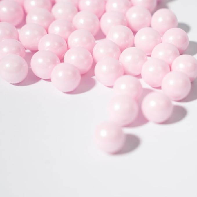 NIPEOR Pink pearls Sprinkles for Cake Decorations,Edible Pearl Sprinkles 4.6oz/130g CupcakeTopping Sprinkles Cake Decorating,Cupcake Sprinkles, Pink Sugar Candy Sprinkles10mm Pearls Pink)