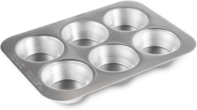 Nordic Ware Naturals Compact Muffin Pan - Natural Uncoated Aluminum, Toaster Oven and Broiler Safe