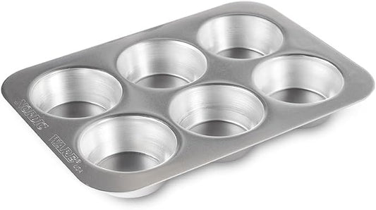 Nordic Ware Naturals Compact Muffin Pan - Natural Uncoated Aluminum, Toaster Oven and Broiler Safe