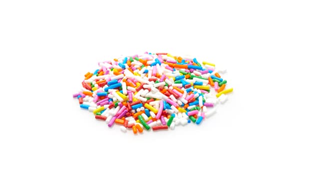 Yupik Rainbow Sprinkles, 2.2 Lb, Low In Sugar, Cholesterol-Free, Sodium-Free, Kosher, Dessert Topping (Pack of 2)